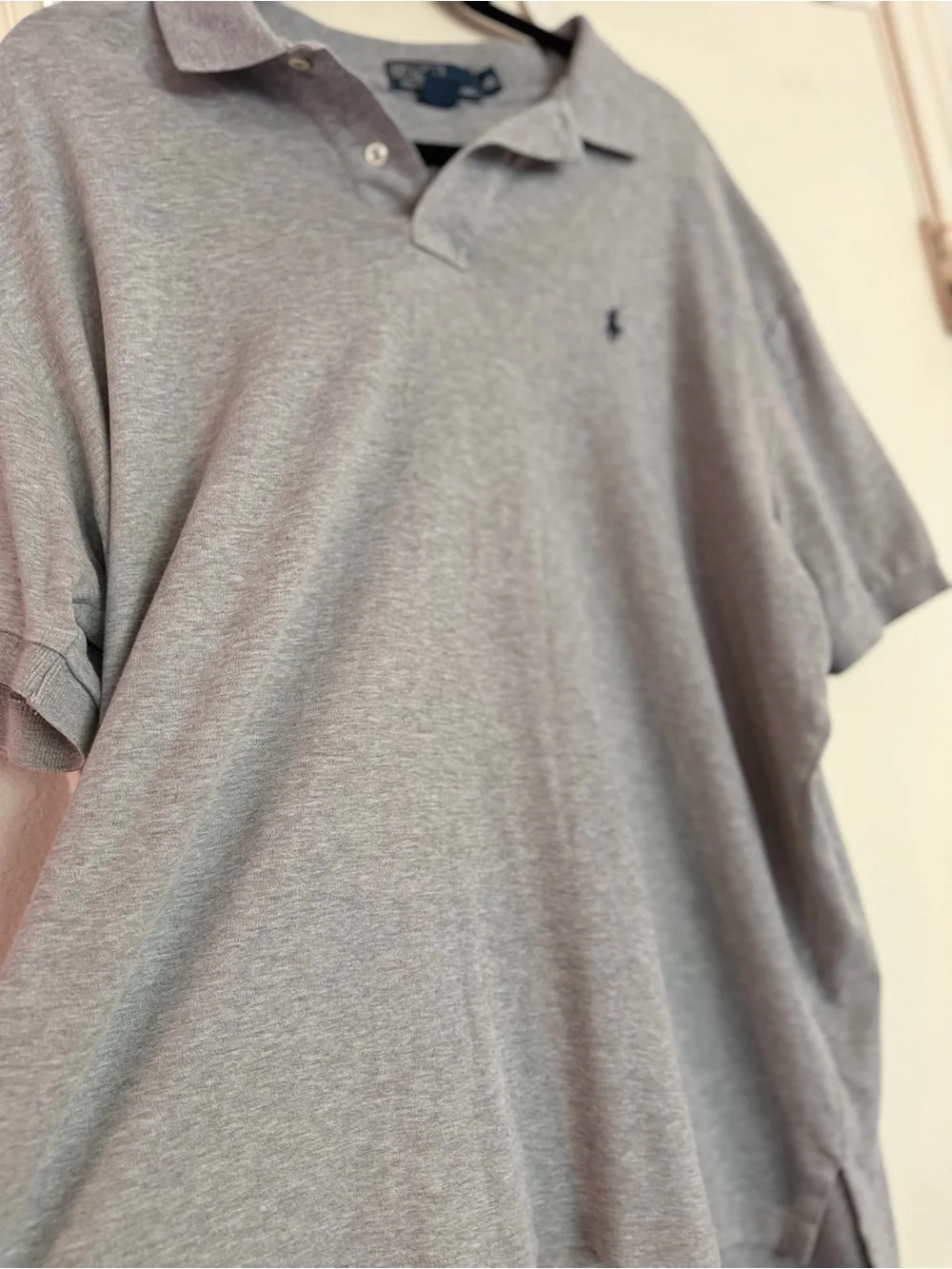 XL Ralph Lauren Heather Gray Polo with Embroidered Pony